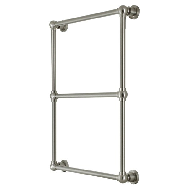 Kingston Brass 24" x 32" Wall Mount Towel Rack, Brushed Nickel DTM32243BN - main
